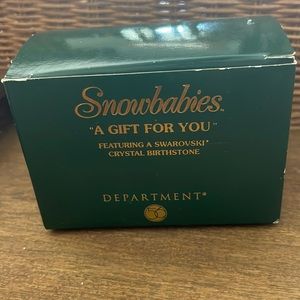 Snowbabies- “ a gift for you” - august birthstone